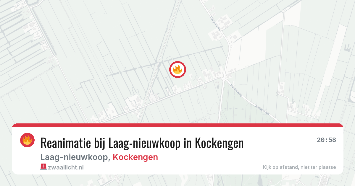 Reanimatie bij Laag-nieuwkoop in Kockengen — 31 mrt 2026