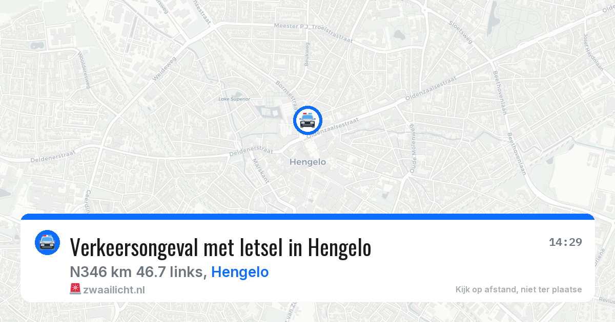 Verkeersongeval met letsel in Hengelo — 19 jun 2026