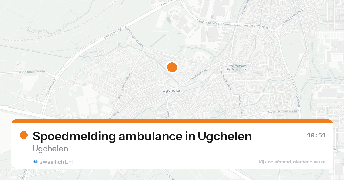 Spoedmelding ambulance in Ugchelen — 31 jan 2026