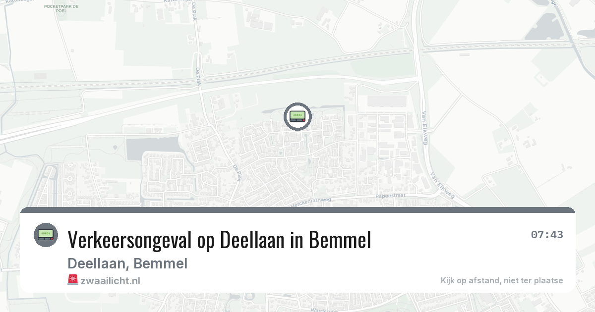 Verkeersongeval op Deellaan in Bemmel — 26 mrt 2026