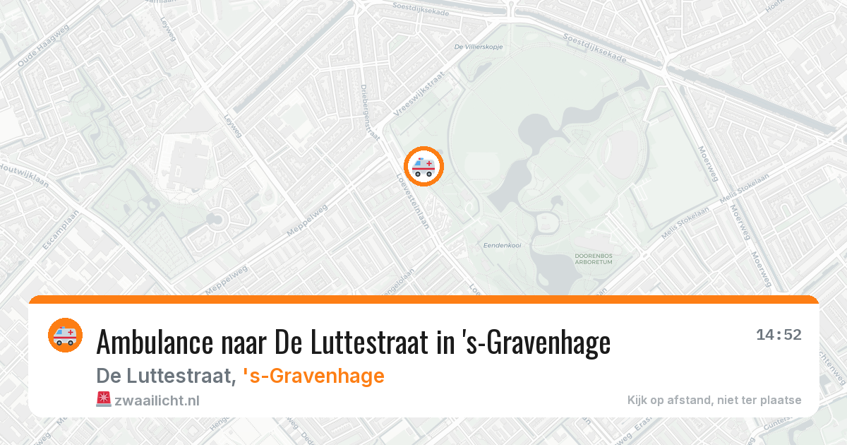Ambulance naar De Luttestraat in 's-Gravenhage — 27 apr 2026