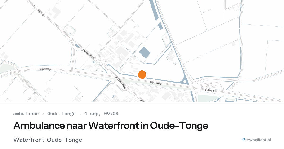 Ambulance naar Waterfront in Oude-Tonge — 4 sep 2026
