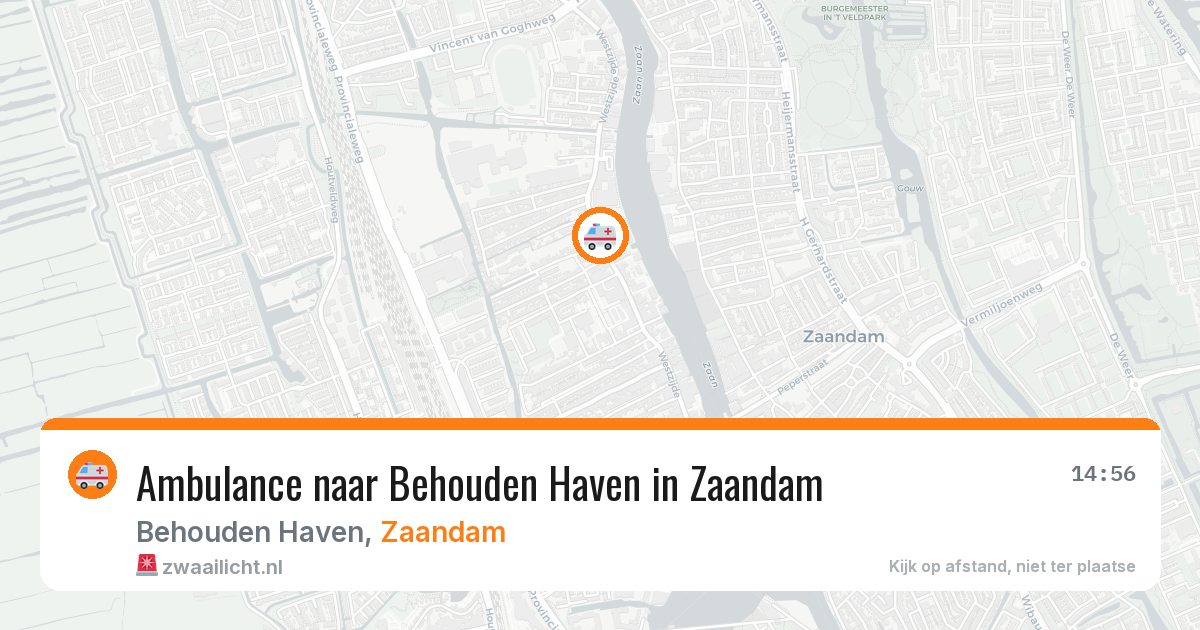 Ambulance naar Behouden Haven in Zaandam — 9 jun 2026