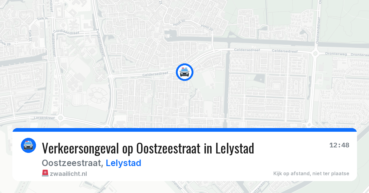 Verkeersongeval op Oostzeestraat in Lelystad — 6 mei 2026