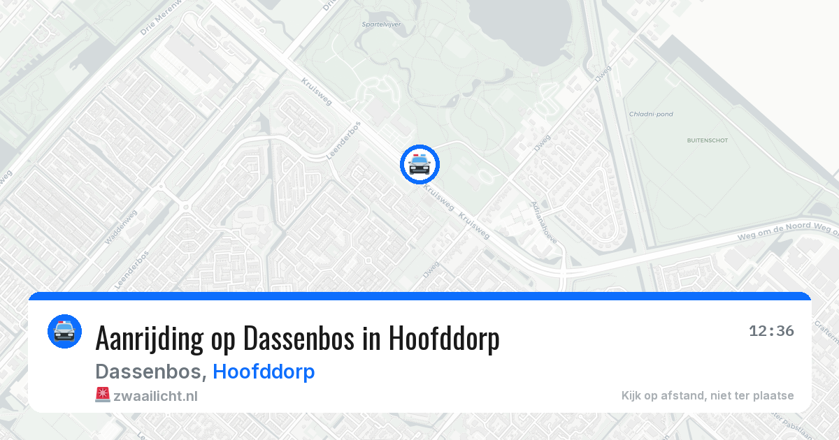 Aanrijding op Dassenbos in Hoofddorp — 29 mei 2026