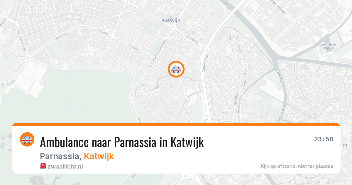 Ambulance naar Parnassia in Katwijk — 11 aug 2026