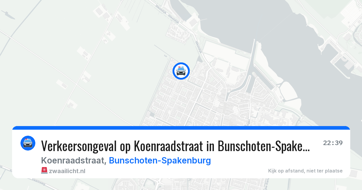Verkeersongeval op Koenraadstraat in Bunschoten-Spakenburg — 30 mei 2026