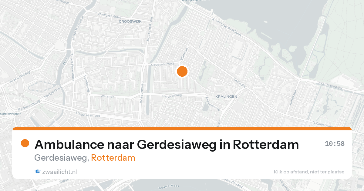 Ambulance naar Gerdesiaweg in Rotterdam — 15 aug 2026