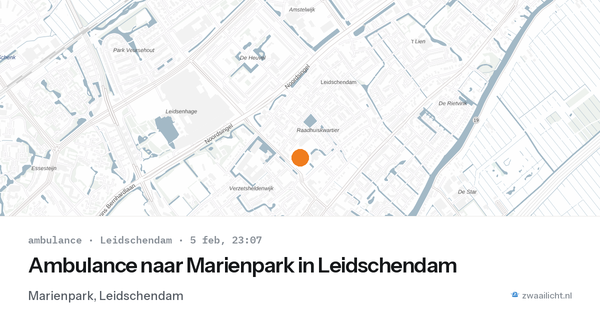 Ambulance naar Marienpark in Leidschendam — 5 feb 2026