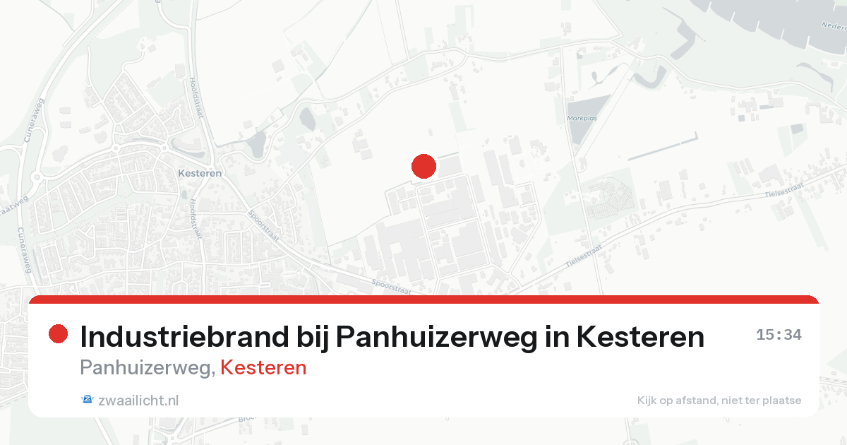 Industriebrand bij Panhuizerweg in Kesteren — 24 aug 2026