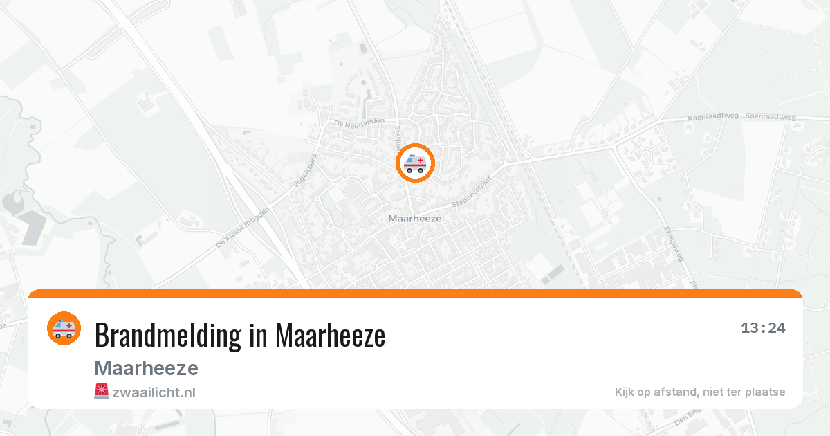 Brandmelding in Maarheeze — 26 mei 2026