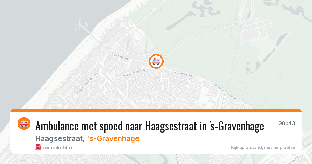 Ambulance met spoed naar Haagsestraat in 's-Gravenhage — 6 jul 2026