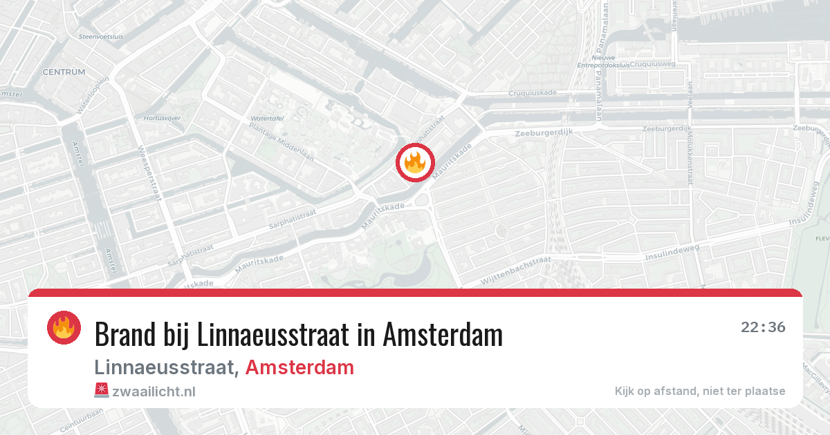 Brand bij Linnaeusstraat in Amsterdam — 12 jun 2026