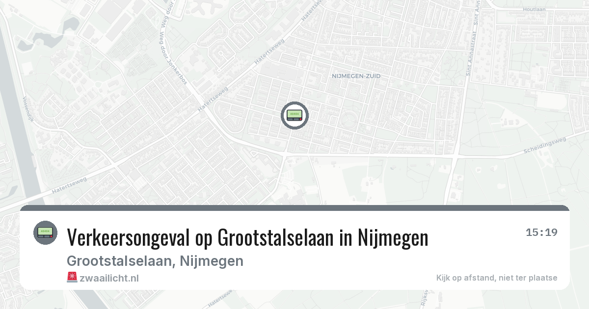 Verkeersongeval op Grootstalselaan in Nijmegen — 17 jul 2026