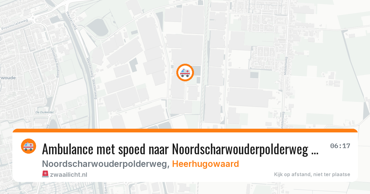 Ambulance met spoed naar Noordscharwouderpolderweg in Heerhugowaard — 19 jan 2026