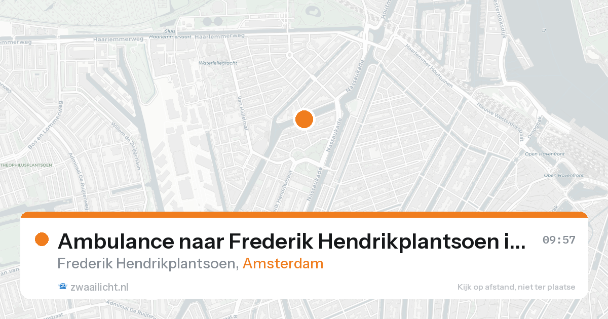 Ambulance naar Frederik Hendrikplantsoen in Amsterdam — 23 aug 2026