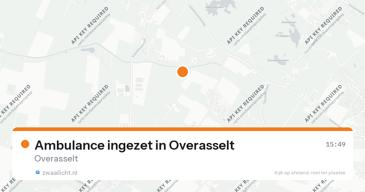 Ambulance ingezet in Overasselt — 24 aug 2026
