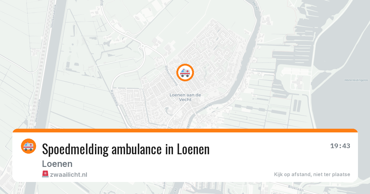 Spoedmelding ambulance in Loenen — 20 jan 2026