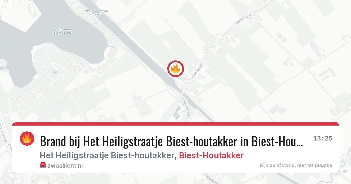 Brand bij Het Heiligstraatje Biest-houtakker in Biest-Houtakker — 7 mrt 2026