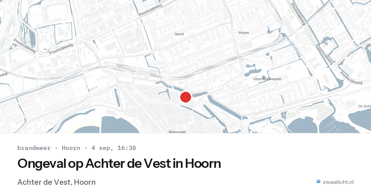 Ongeval op Achter de Vest in Hoorn — 4 sep 2026