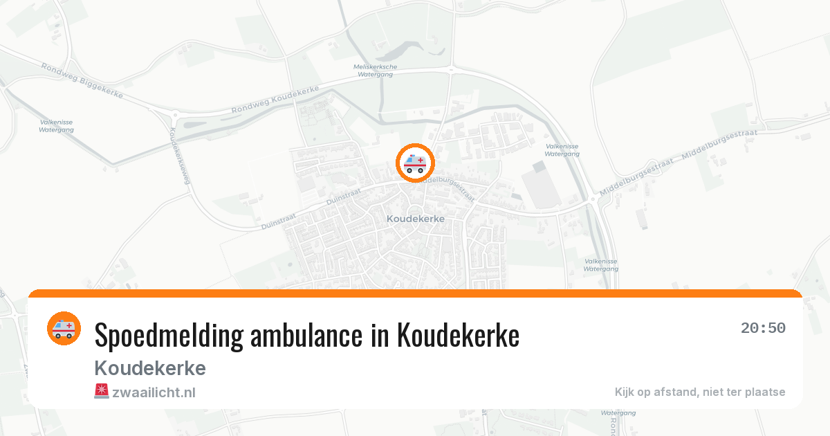 Spoedmelding ambulance in Koudekerke — 12 jun 2026