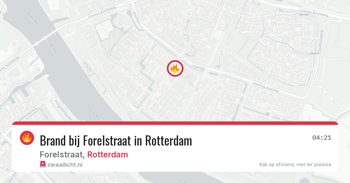 Brand bij Forelstraat in Rotterdam — 24 jun 2026