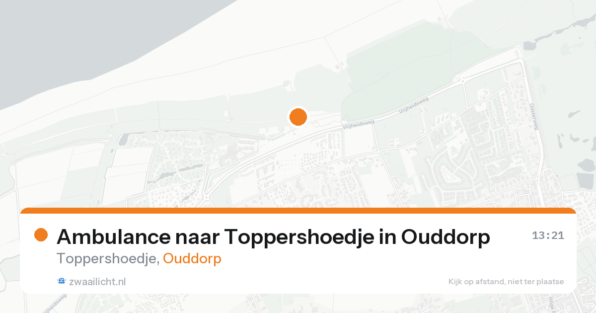 Ambulance naar Toppershoedje in Ouddorp — 23 aug 2026