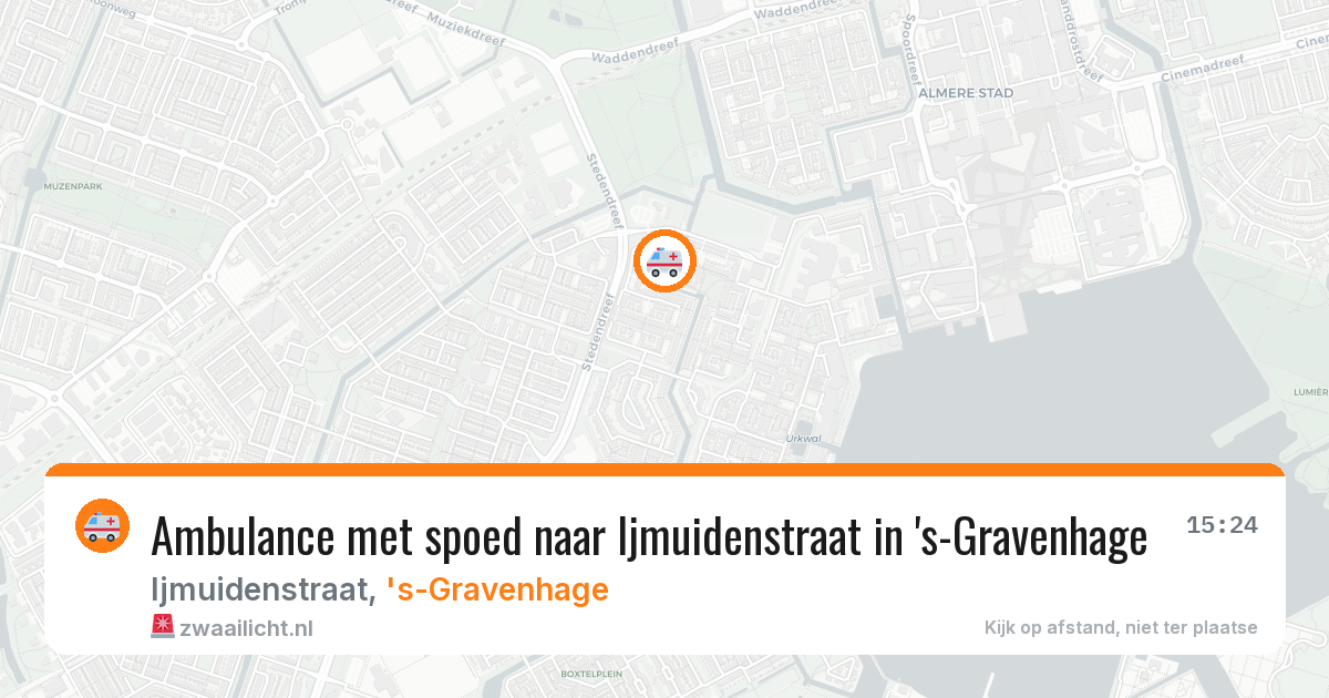 Ambulance met spoed naar Ijmuidenstraat in 's-Gravenhage — 26 feb 2026
