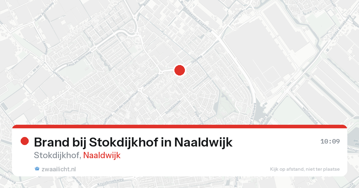 Brand bij Stokdijkhof in Naaldwijk — 23 aug 2026