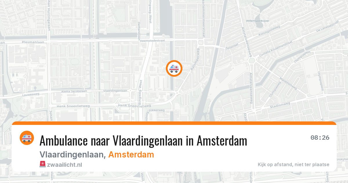 Ambulance naar Vlaardingenlaan in Amsterdam — 29 jan 2026