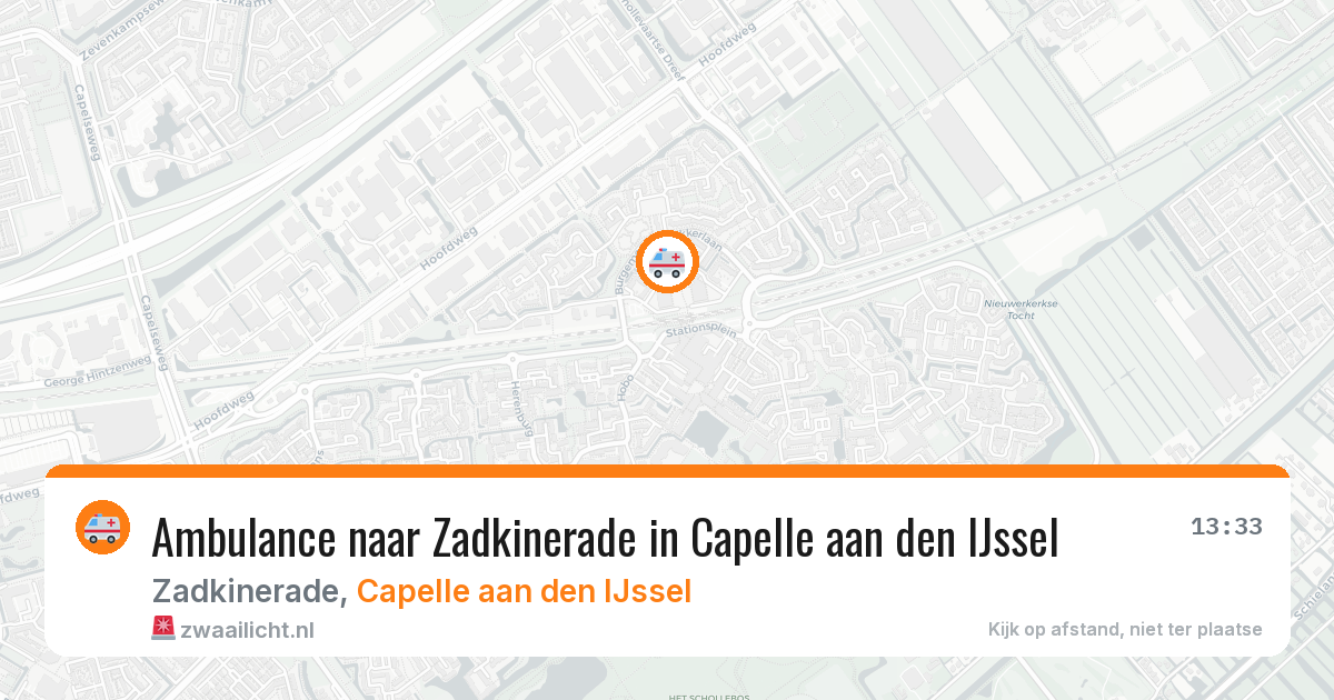 Ambulance naar Zadkinerade in Capelle aan den IJssel — 2 jul 2026