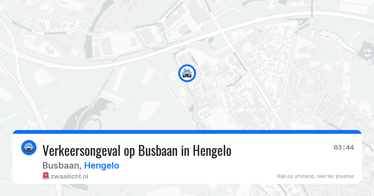 Verkeersongeval op Busbaan in Hengelo — 20 jun 2026