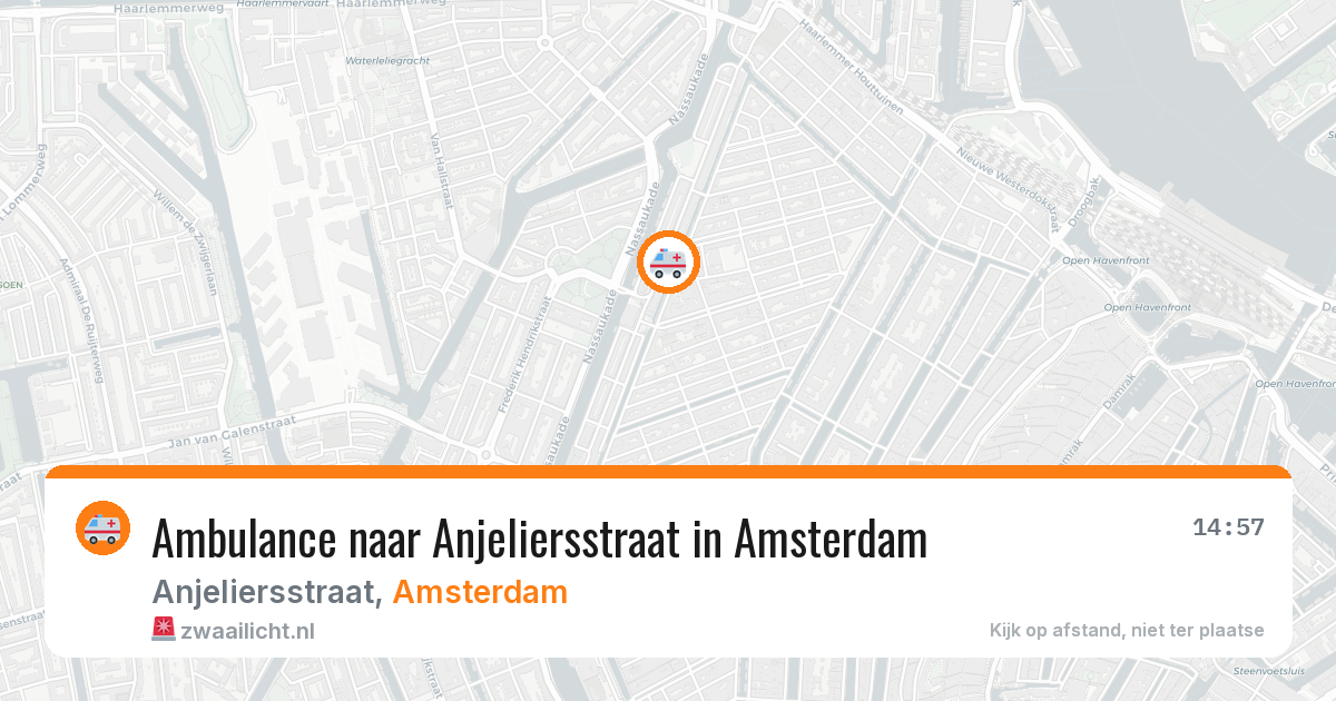 Ambulance naar Anjeliersstraat in Amsterdam — 30 mei 2026