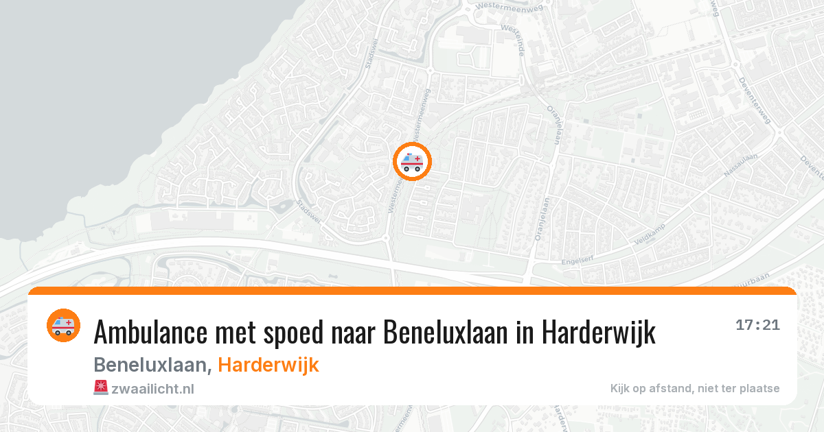 Ambulance met spoed naar Beneluxlaan in Harderwijk — 22 mei 2026