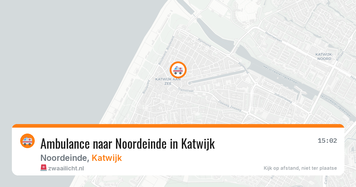 Ambulance naar Noordeinde in Katwijk — 6 aug 2026