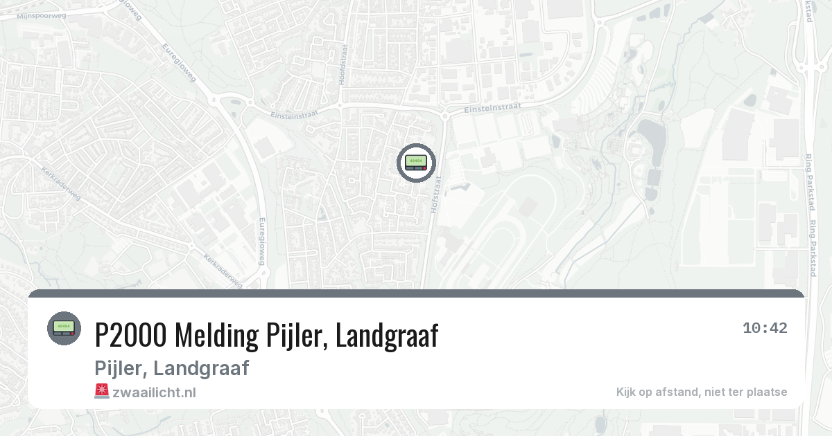 P2000 Melding Pijler, Landgraaf — 22 jun 2026