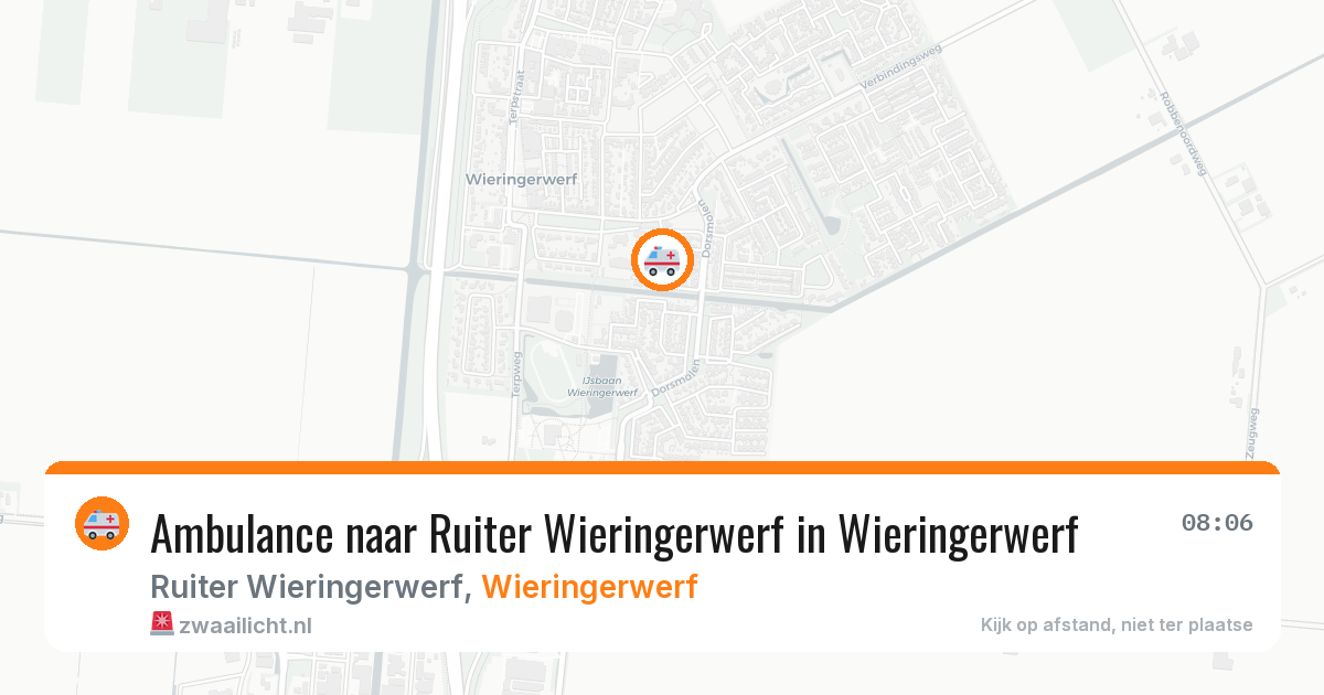 Ambulance naar Ruiter Wieringerwerf in Wieringerwerf — 8 jun 2026