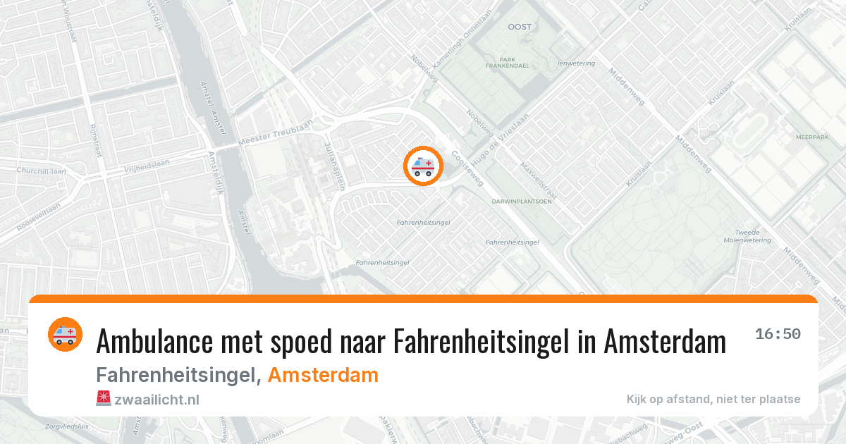Ambulance met spoed naar Fahrenheitsingel in Amsterdam — 25 jun 2026