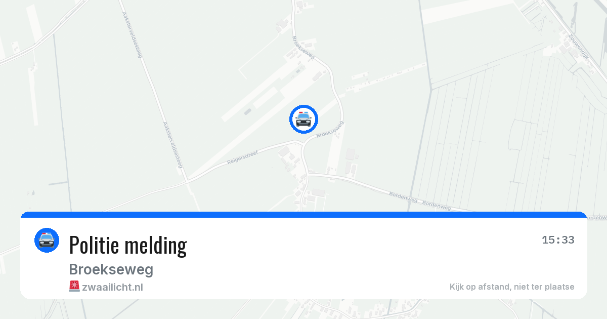 Politie melding — 6 jul 2026
