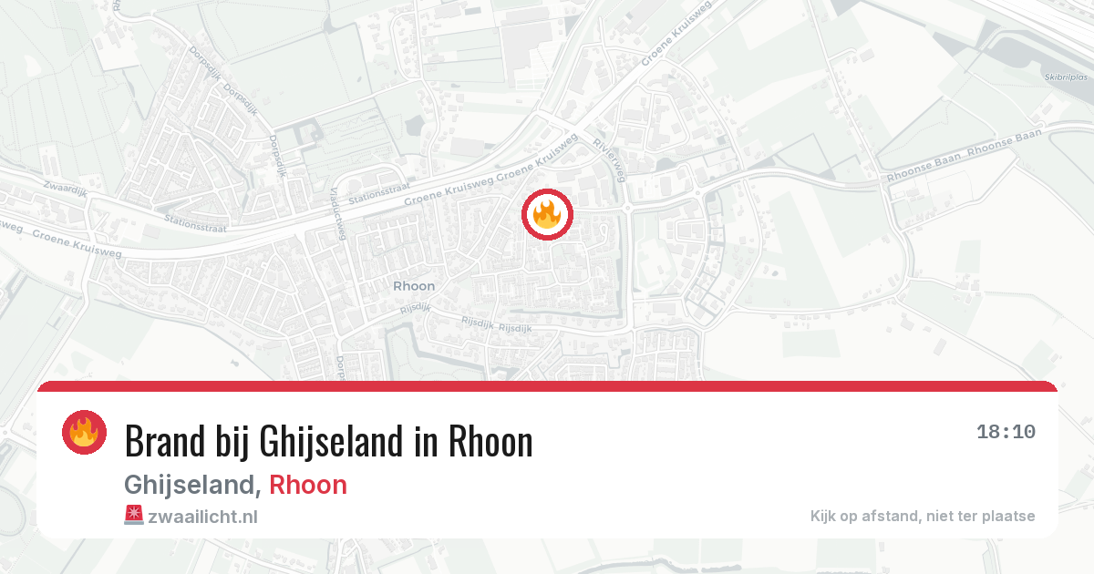 Brand bij Ghijseland in Rhoon — 30 mei 2026