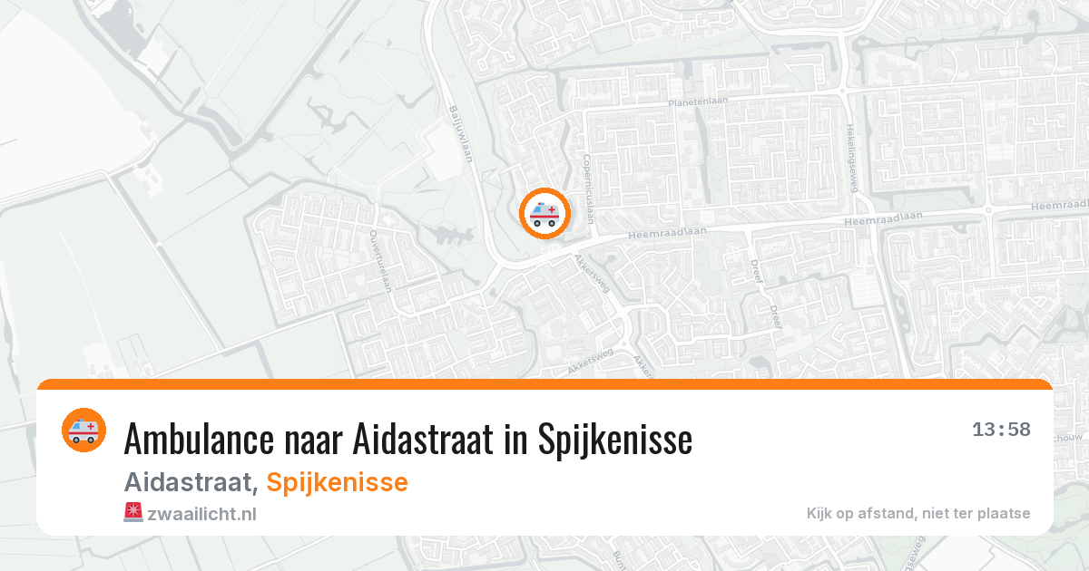 Ambulance naar Aidastraat in Spijkenisse — 28 jun 2026