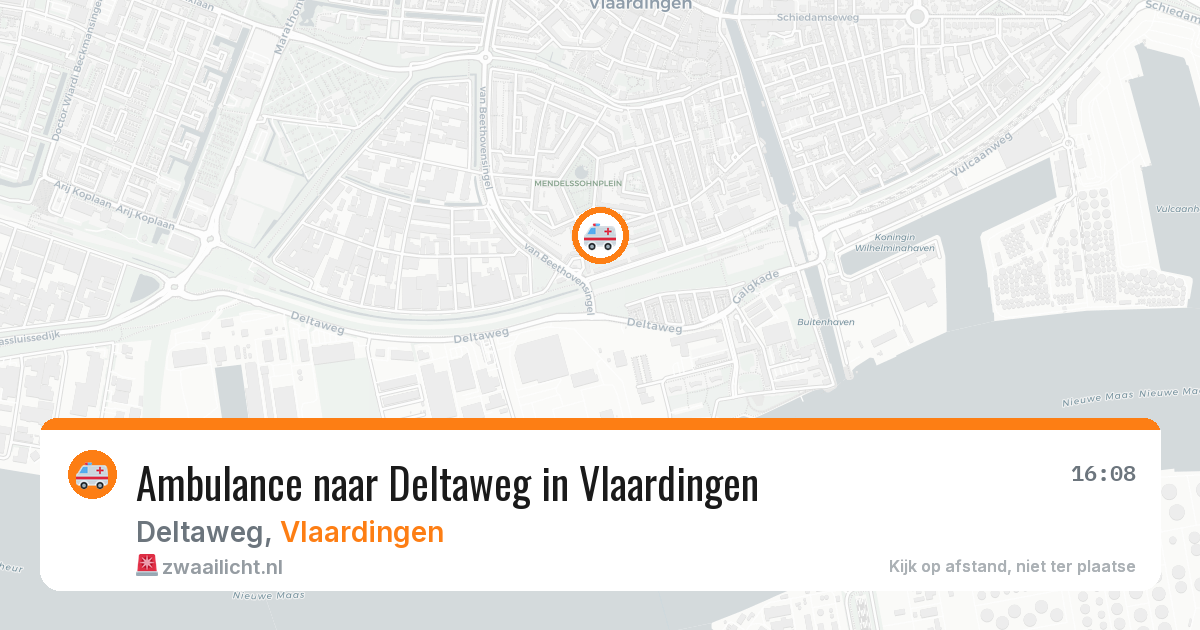 Ambulance naar Deltaweg in Vlaardingen — 25 jun 2026