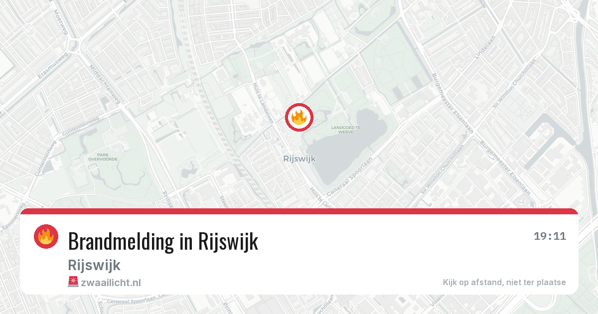 Brandmelding in Rijswijk — 18 jun 2026