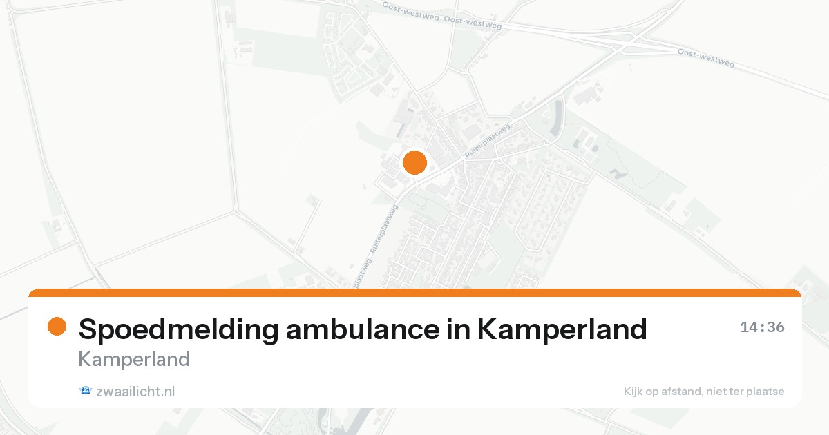 Spoedmelding ambulance in Kamperland — 22 aug 2026