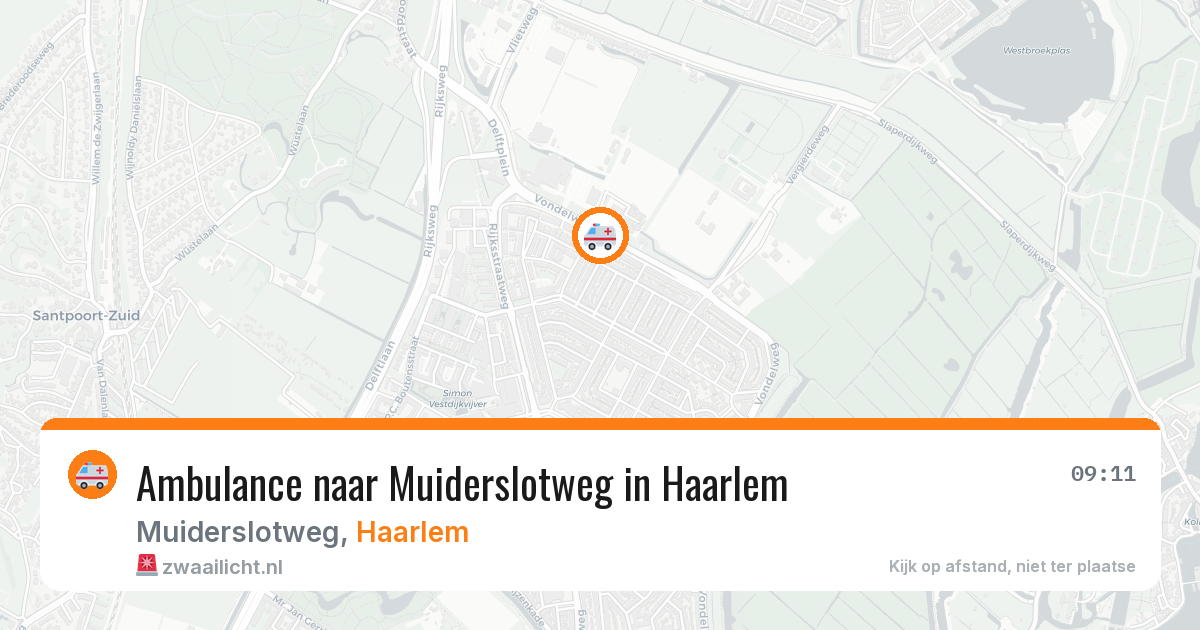 Ambulance naar Muiderslotweg in Haarlem — 5 mei 2026