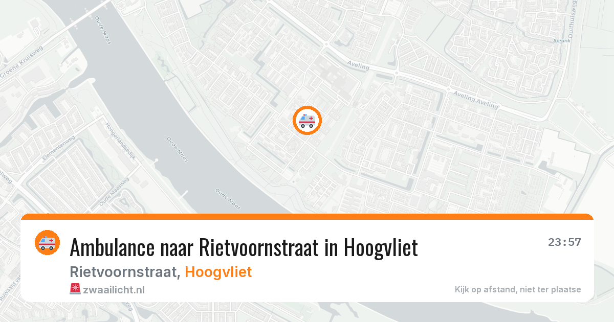 Ambulance naar Rietvoornstraat in Hoogvliet — 3 jul 2026