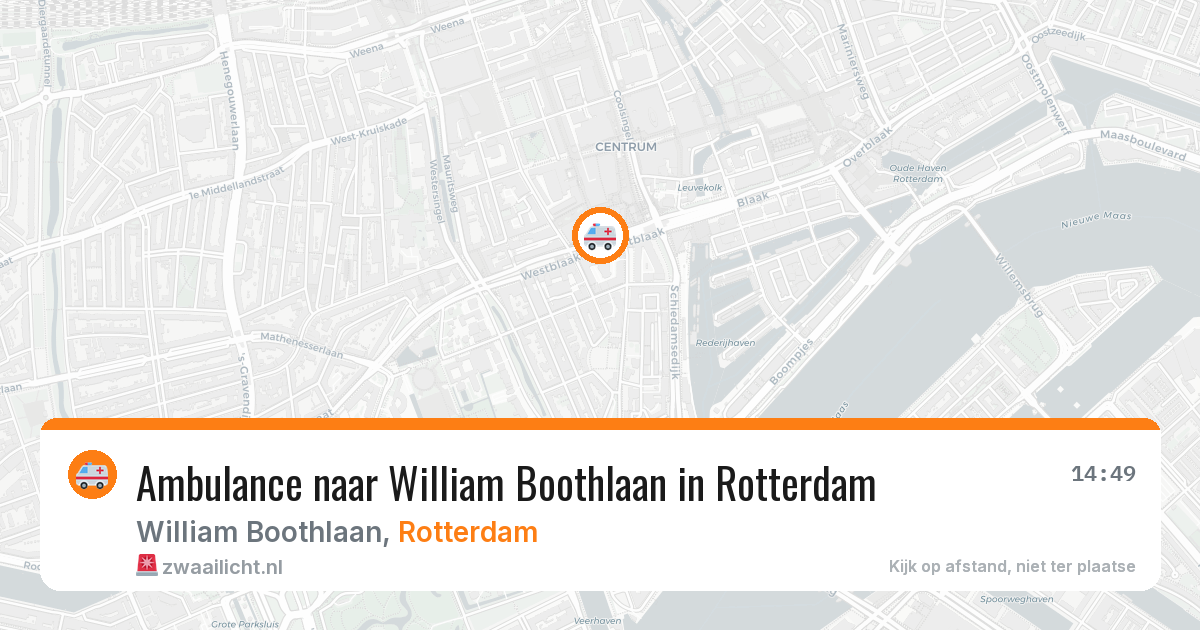 Ambulance naar William Boothlaan in Rotterdam — 30 jul 2026