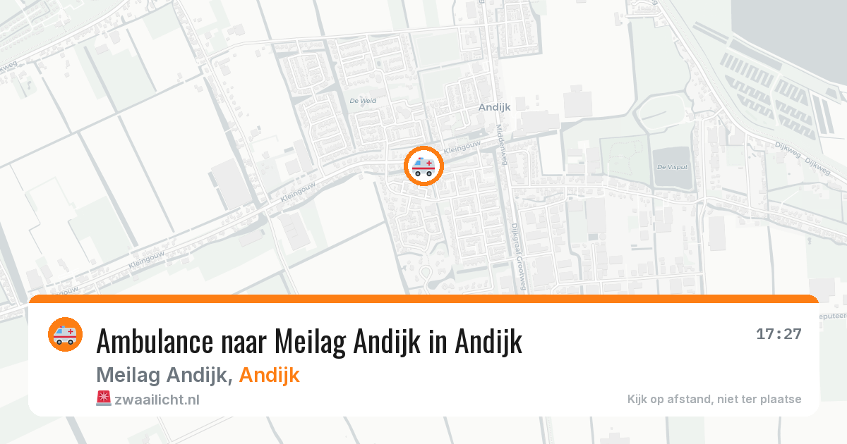 Ambulance naar Meilag Andijk in Andijk — 12 mei 2026