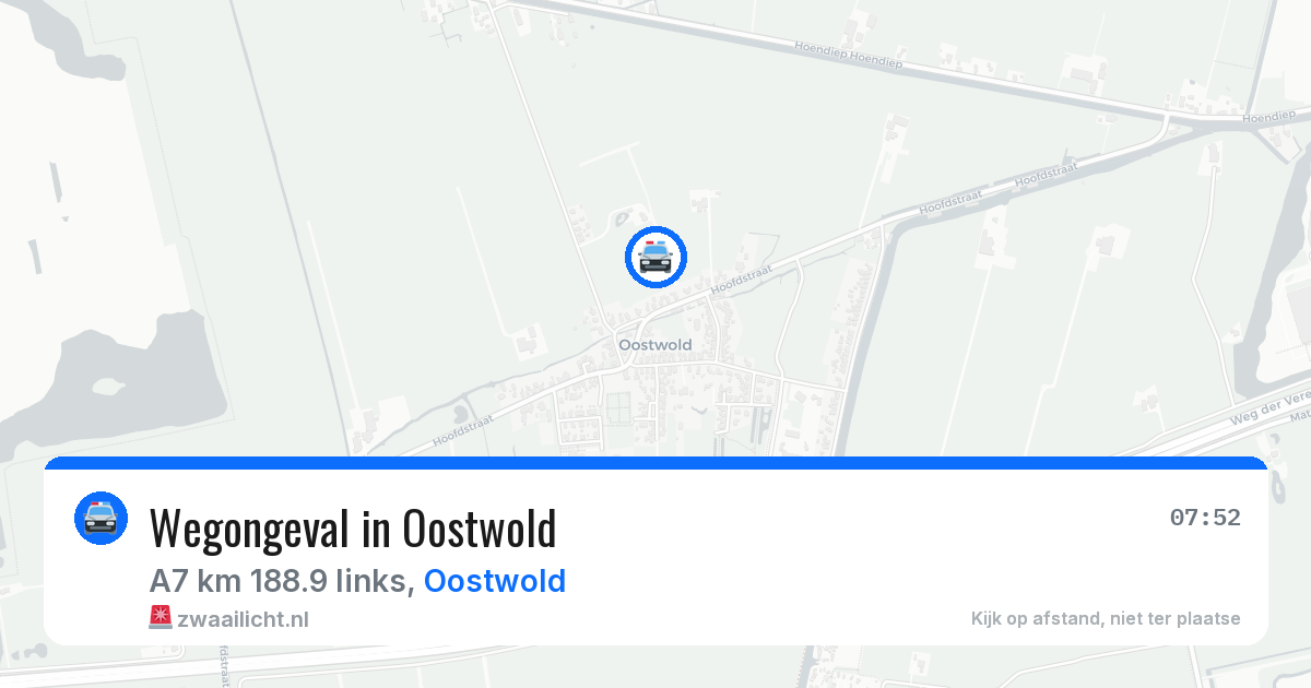 Wegongeval in Oostwold — 21 mei 2026