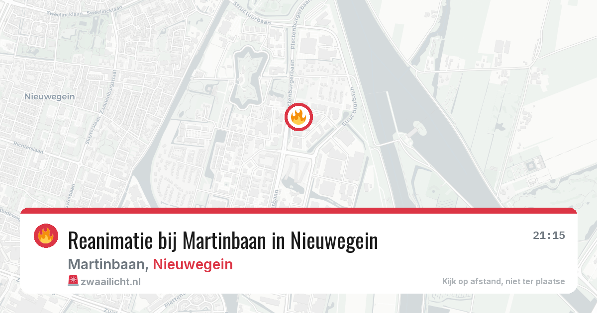 Reanimatie bij Martinbaan in Nieuwegein — 25 mrt 2026